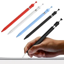 Милый силиконовый ударопрочный защитный чехол держатель Силиконовый протектор с анти-потерянной крышкой для Apple iPad карандаш ручка 1nd