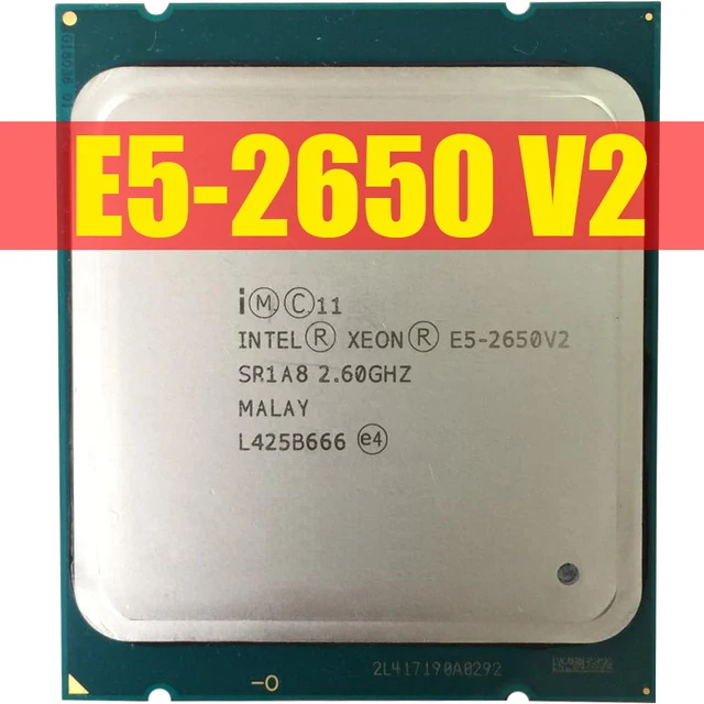 Intel Xeon Processor E5-2650 V2 E5 2650 V2 CPU 2.6 LGA 2011 SR1A8 Octa Core Desktop processor e5 2650V2 1