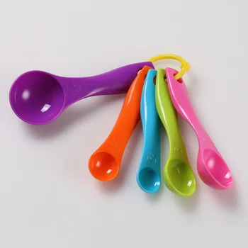 

Measuring Spoons Colorful Plastic (1 / 2.5 / 5 / 7.5/ 15ml) Measure Spoon Sugar Cake Baking Spoon 500set 5pcs/set