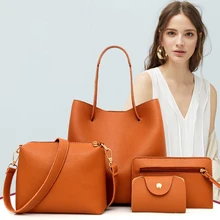 

4pcs/Set Fashion Women Composite Bag Luxury Handbags Women Bags Designer Ladies HandbagLadies Handbagg Women Messenger Bag