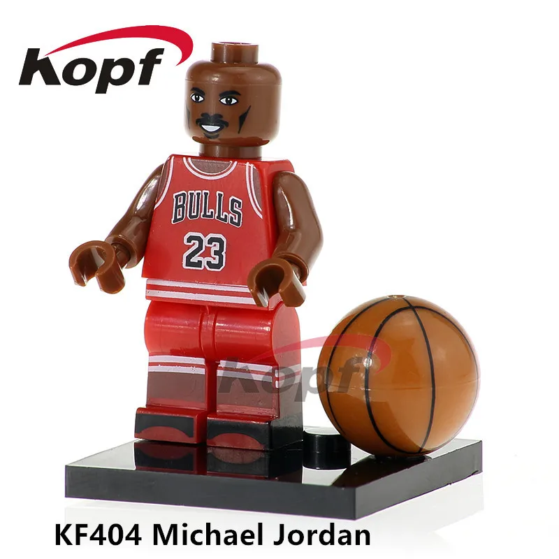 Kf404 американский профессиональный Баскетбол плеер Майкл Джордан Коби Брайант здания Конструкторы коллекции кирпичей Детский подарок