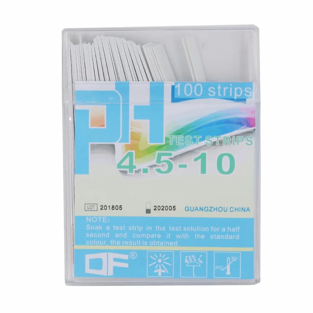 100 полосок/коробка pH Тест-Полоски полная шкала дальности Премиум Лакмус тест er бумага идеально подходит для тестирования pH уровень воды Скидка 40