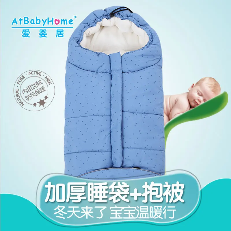 

2018 Baby Sleeping Bag Winter Envelope For Flannel Newborns Waterproof Windbreak Kids Sleep Sack In The Carriage Wheelchairs