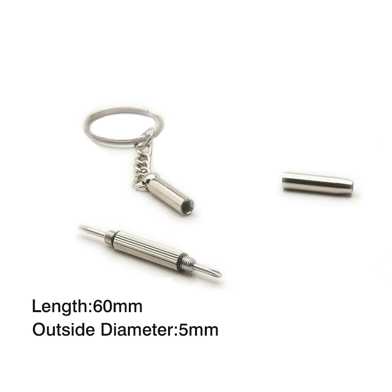 ZN 1PC Mini Multifunctional Combination Tool Screwdriver Key Chain Portable Utility Pocket Multi Tool Keychain Key Ring - Image 2