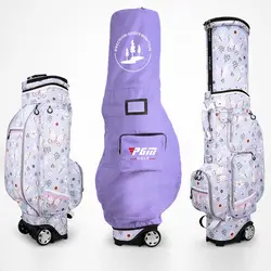Pgm Golf Travel Стандартный сумка колесах стоят Caddy подушка безопасности полетов авиации сумки выдвижной высокое Ёмкость Golf Cart Сумка D0476