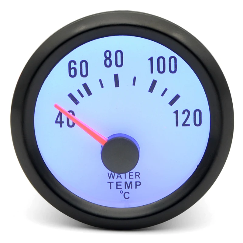 2" 52mm Dragon Gauge Car Meter Water Temp Gauge 40 120 C Analog Black