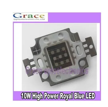 

50pcs/lot 10W High Power LED Emitter 400Lm Blue Color 445-455nm DC9-11V 1050mA LED Light floodlight source