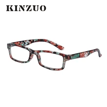 KINZUO, новая мода, цветная оправа, очки для чтения для мужчин и женщин, дальнозоркость, очки по рецепту, диоптрий+ 1,0 до+ 4,0 18908