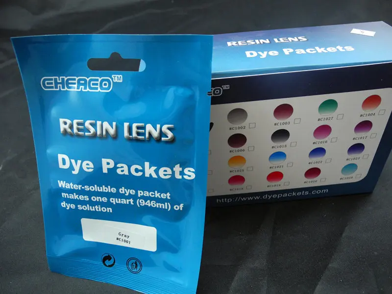 

Lens tinting solution,dye packets,tinting material,dying material,10bags/box,several colors available