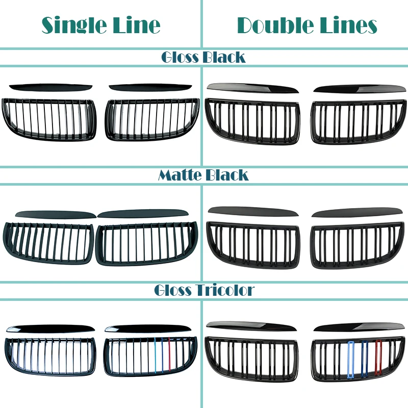 Автомобиль Стайлинг почек Модифицированная гоночная решетка для BMW E90 гриль BMW E91 Touring BMW 3 серии 2005 2006 2007 2008 салун аксессуары