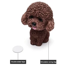 Качающаяся голова орнамент с изображением собак Смола милый кивая украшение подарок для салона автомобиля домашняя комната YAN88