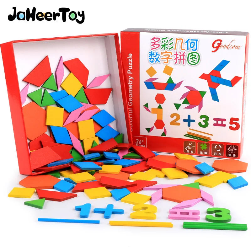 JaheerToy Baby Math Toys for Children Wooden Educational Toy Montessori Count Figure Kids Gifts 