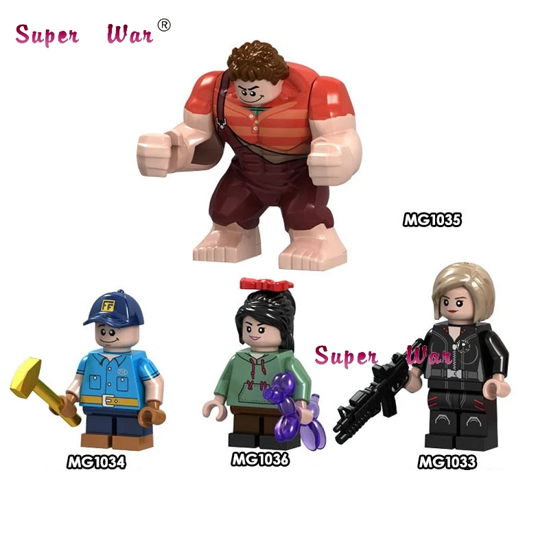 

50pcs Building Blocks Cartoon Movie Ralph Breaks the Internet Vanellope Von Schweetz Fix-It Felix Calhoun for toy