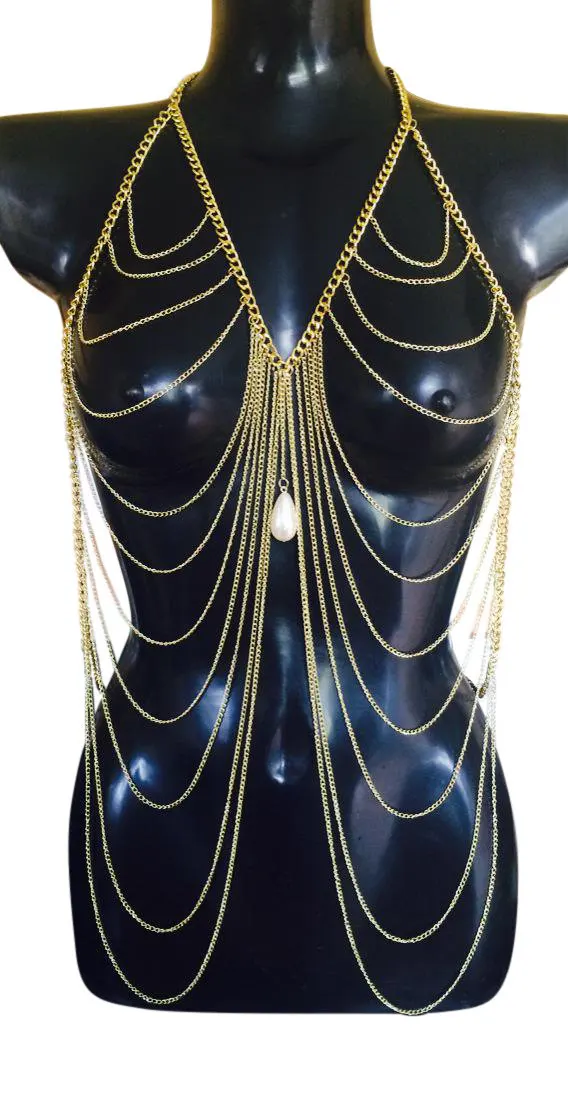 Женское нижнее белье с бретелькой через шею 2 цвета|shoulder necklace|bra chainfull body jewelry |