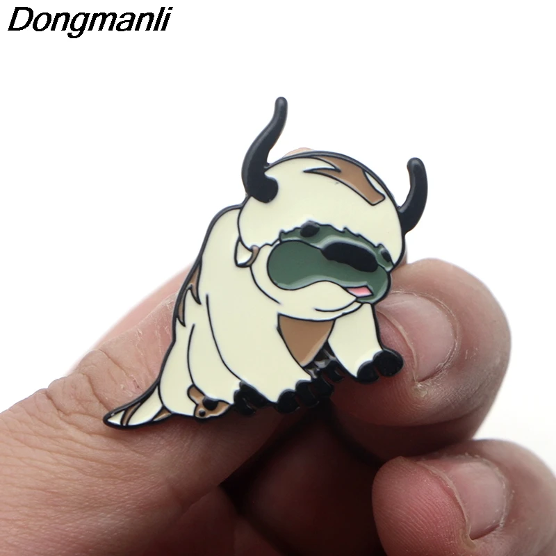 P3597 Dongmanli Avatar 2 последний Airbender Resource Appa металлические эмалированные булавки и броши для женщин нагрудные значки подарки