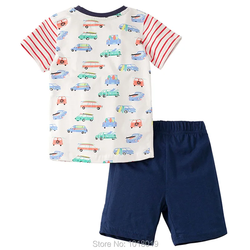 Новинка года; комплект одежды для маленьких мальчиков; Качественная детская одежда из хлопка комплект одежды с короткими рукавами для маленьких мальчиков; Детский костюм; верхняя одежда