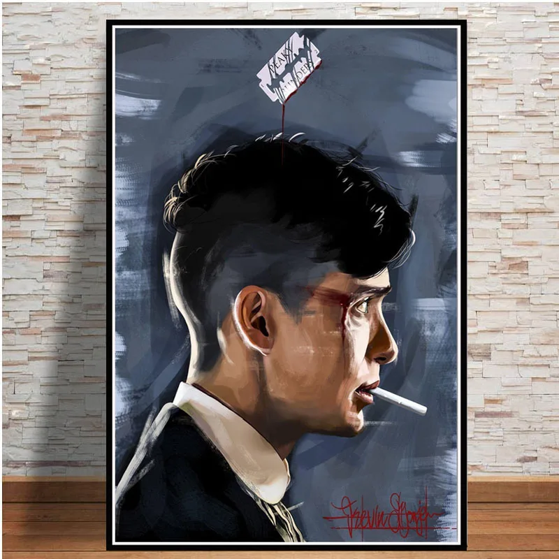 Peaky Blinders Cillian Murphy ТВ-шоу плакат настенный художественный Рисунок плакаты и принты холст живопись для комнаты домашний декор - Цвет: 0010