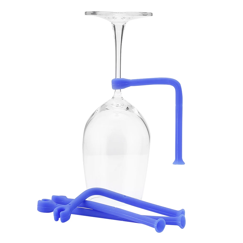 Set Of 4 Pcs Silicone Wine Glass Bracket Goblet Holder Wine Glass