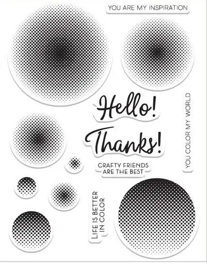 

circle arrived Transparent Clear Stamps / Silicone Seals for DIY scrapbooking photo album/Card Making