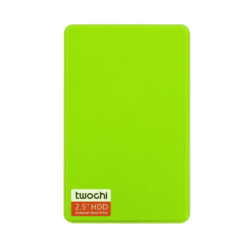 Новые стили TWOCHI A1 5 цветов 2,5 ''внешний жесткий диск 100 ГБ USB2.0 Портативный HDD хранения дисковый разъем и играть на продажу - Цвет: Зеленый