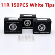 Советы по татуировке Новинка 150 шт 11RT круглые насадки для татуировок белый одноразовый стерильный набор для тату для начинающих комплекты для татуажа