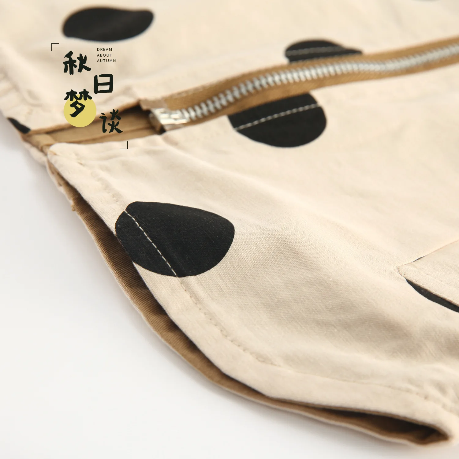 buy Girl coat Autumn new Tide Korean children's hooded top baby wave dot both sides wear windbreaker to