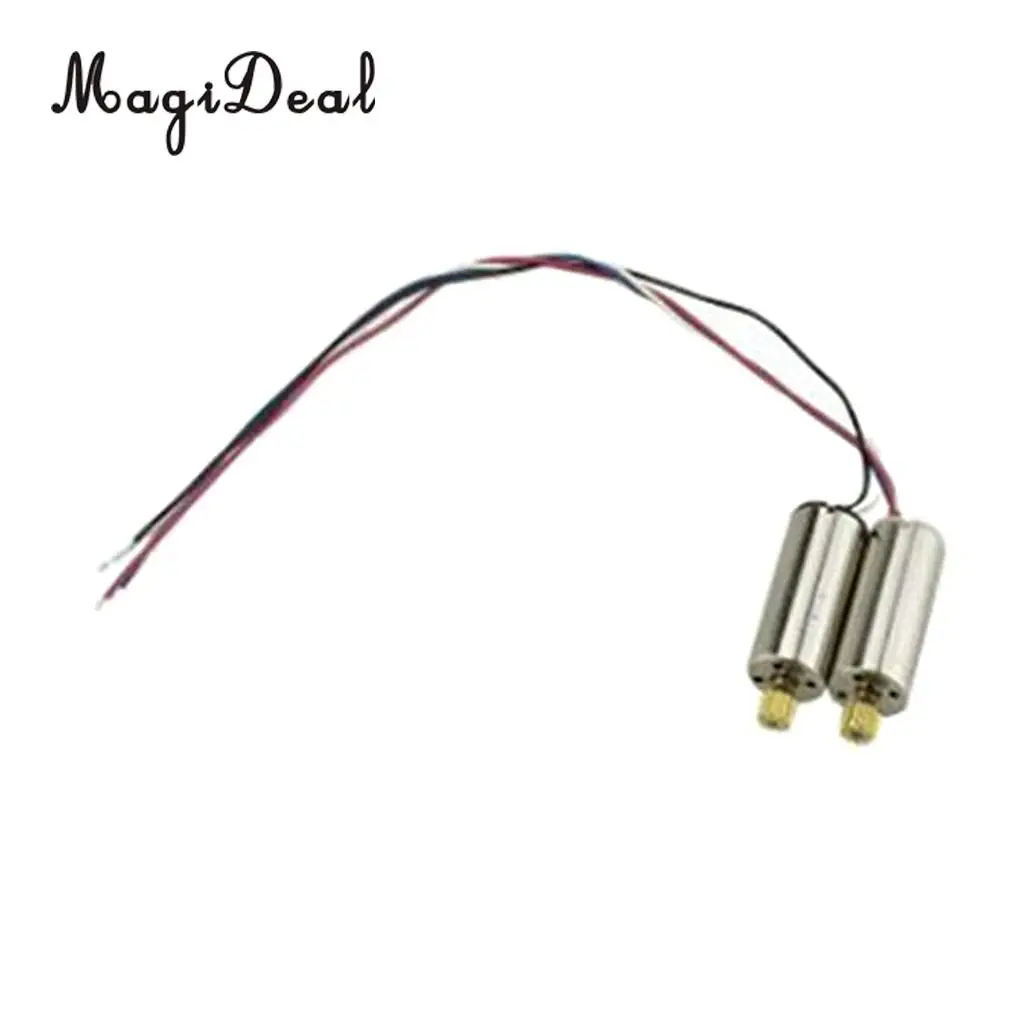 MagiDeal High Quality 2Pcs Metal CW CCW Copper Teeth Motor for Hubsan H502E H502S H50 X4 Drone Quadcopter Remote Control Parts 