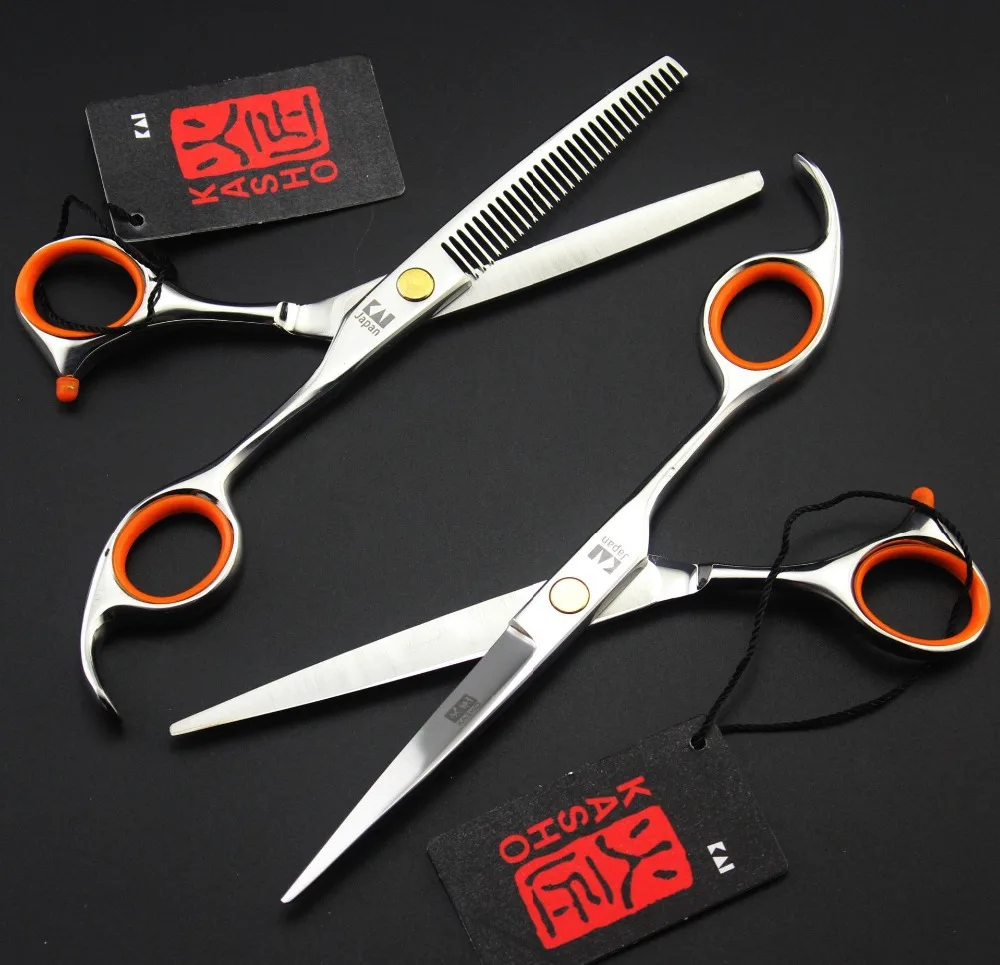 

FAST Shipping! Styling tools KASHO pair of 6 inch HIGH QUALITY hair scissors barber hairdressing salon shears