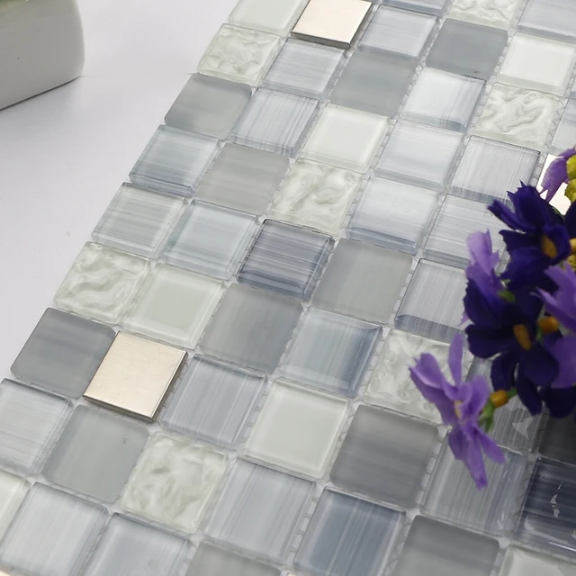Blue Glass Shower Tile aliexpress : buy mediterranean blue glass mixed stainless Blue Glass Shower Tile aliexpress : buy mediterranean blue glass mixed stainless
