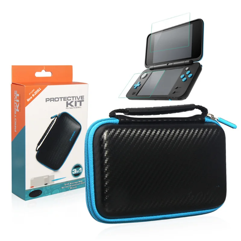 3 In 1 Accessories Set For Nintendo New 2DS XL/LL EVA Carrying Protective Case Bag + Screen Protector + Stylus For New 2DS LL 3 In 1 Accessories Set For Nintendo New 2DS XL/LL EVA Carrying Protective Case Bag + Screen Protector + Stylus For New 2DS LL
