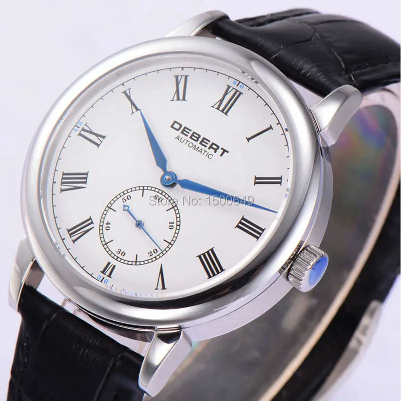 

Debert 40mm white dial st1731 (self-winding) automatic movement Sapphire Glass Automatic men Watch 1962