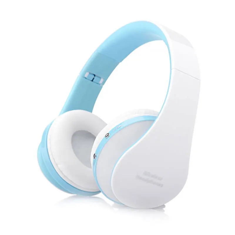 Беспроводные Bluetooth наушники, детская гарнитура с Bluetooth 4,1, стерео микрофон для музыки, складные спортивные наушники, проводная гарнитура - Цвет: Blue