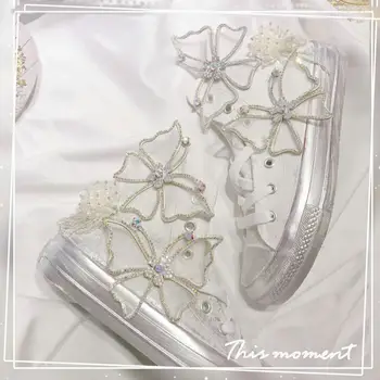 

Original Butterfly fresh and Sweet Sail-top Sail shoes flat-soled strapped Women's shoes