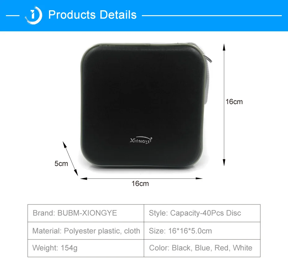 BUBM Durable CD Case 40pcs Discs Portable CD Bag DVD Case Storage Holder DVD Bag Fashion Useful CD Case For Car Bags (8)