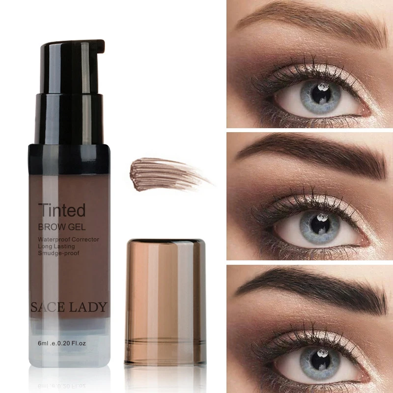 SACE LADY Long Lasting Brows Gel Eyebrow Enhancer Beauty Eyes Makeup Peel Off Dye Eyebrow Wax Paint Tint Color Tool 3 Colors