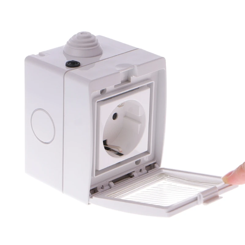 

Wireless Smart WIFI Plug Wall Socket Switch IP55 Waterproof Outdoor Smart Socket Remote Control EU Standard Socket AC 100-250V
