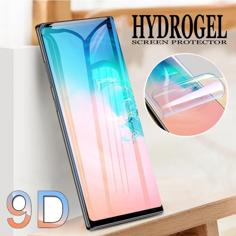 

Screenprotector For Samsung Galaxy A50 A30 S10 S9 S8 Plus Note 9 8 Hydrogel Film Screen Protector Soft PET Scherm Beschermer