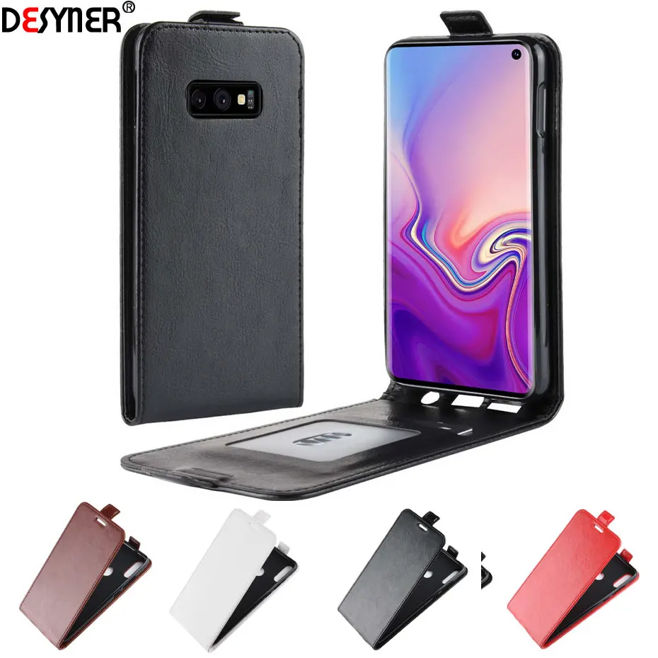 

Luxury PU Leather Case for Samsung galaxy S10e S10 Vertical Flip Cover for Samsung galaxy S10 Plus Coque Flip Wallet Case
