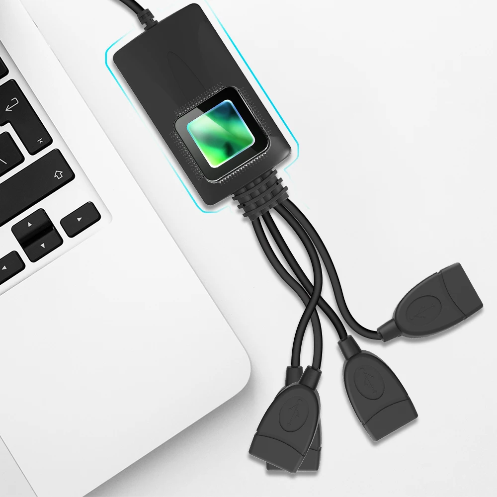 4 порта USB 2,0 usb-хаб кабель для зарядки разъём адаптер для смартфона компьютера планшета ПК мышь данных USB кабель