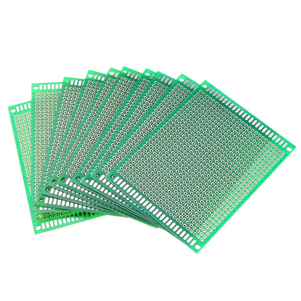 

10pcs 7x9cm FR-4 2.54mm Single Side Prototype PCB Printed Circuit Board