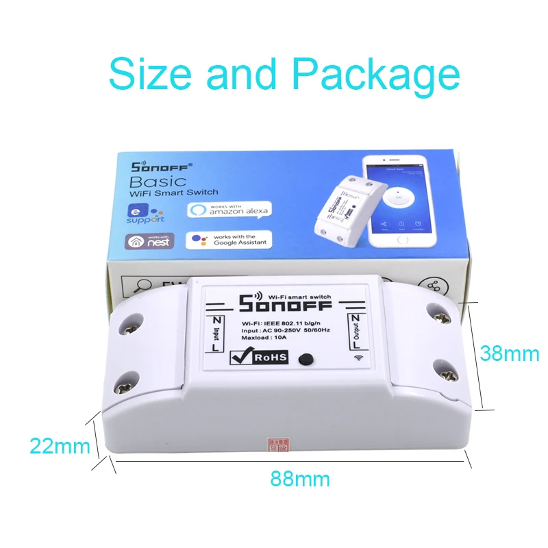 Sonoff Basic/RF wifi переключатель беспроводной пульт дистанционного управления умный Интеллектуальный переключатель wifi модуль автоматизации работа с Alexa