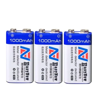 

3pcs 1000mAh Li-ion 9 V Rechargeable Battery