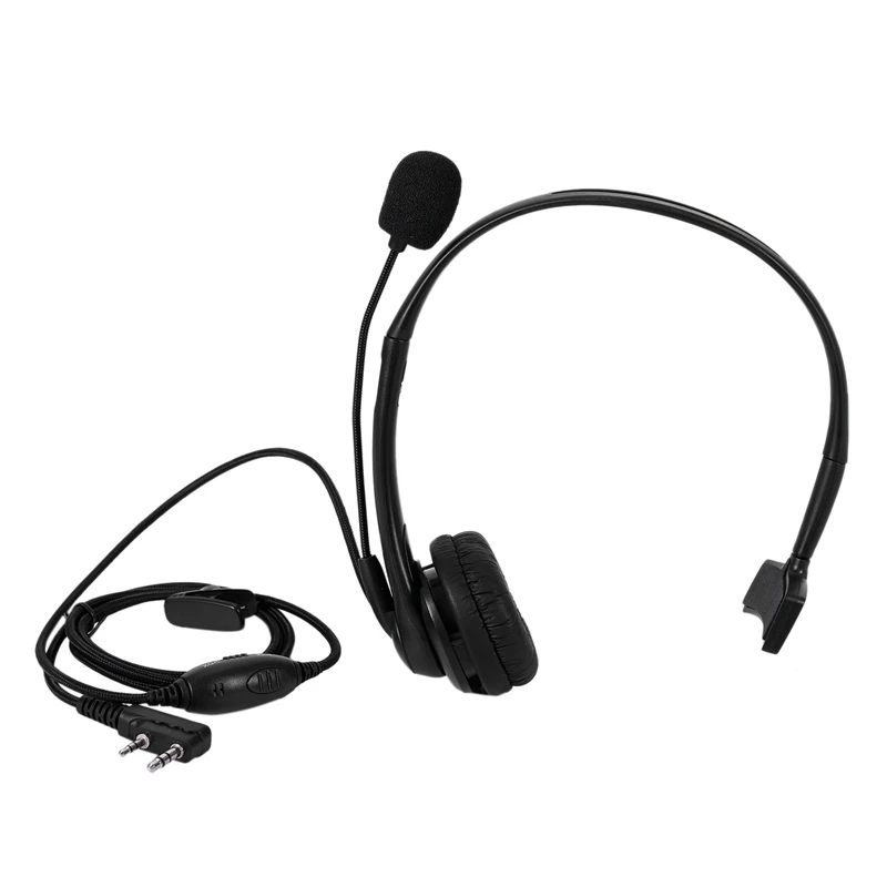 2 PIN PTT Mic наушники гарнитура для KENWOOD RETEVIS BAOFENG UV5R 5R/888S | Электроника
