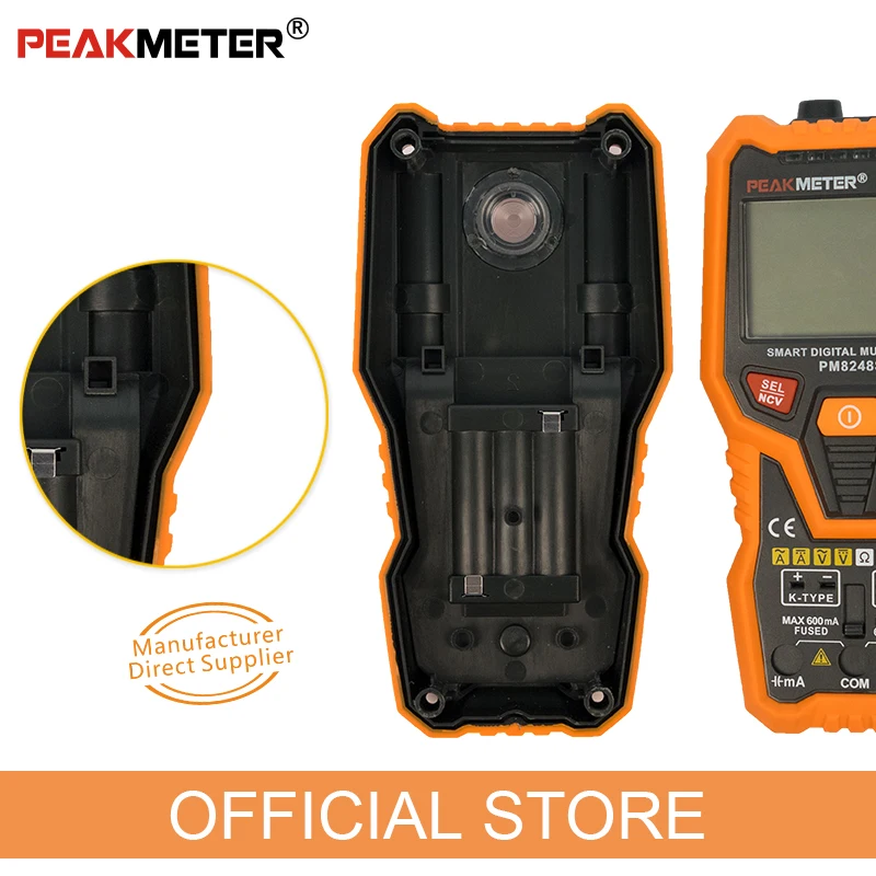 PM8248S Smart AutoRange Professional Digital Multimeter Voltmeter with NCV Frequency Backlight Temperature Transistor test