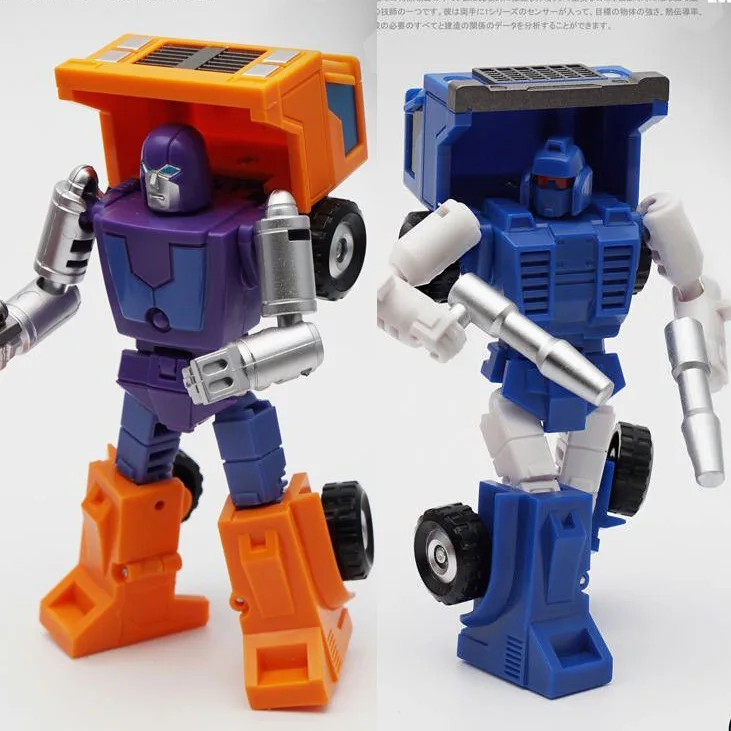 Sets MFT трансформация MS02 MS-02 Huffer Engineer& MS03 MS-03 трубы питание-костюм Мини Pocket War pioneer фигурка робота игрушки - Цвет: Sets