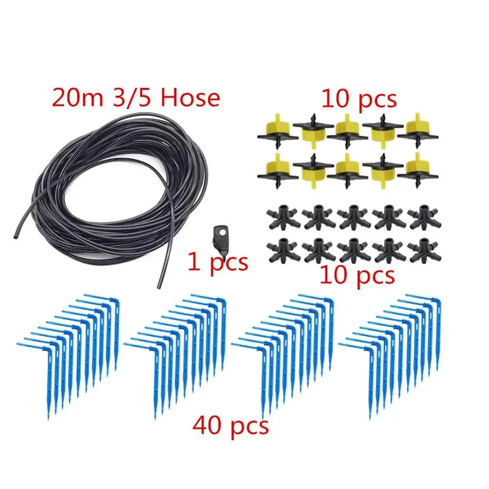 2L/4L/8L потека стрелки Системы 4-полосная Капельного Орошения Стрелка Системы парниковый горшок полива растений набор капельница с микро потоком 10 комплектов - Цвет: Type 2  2L