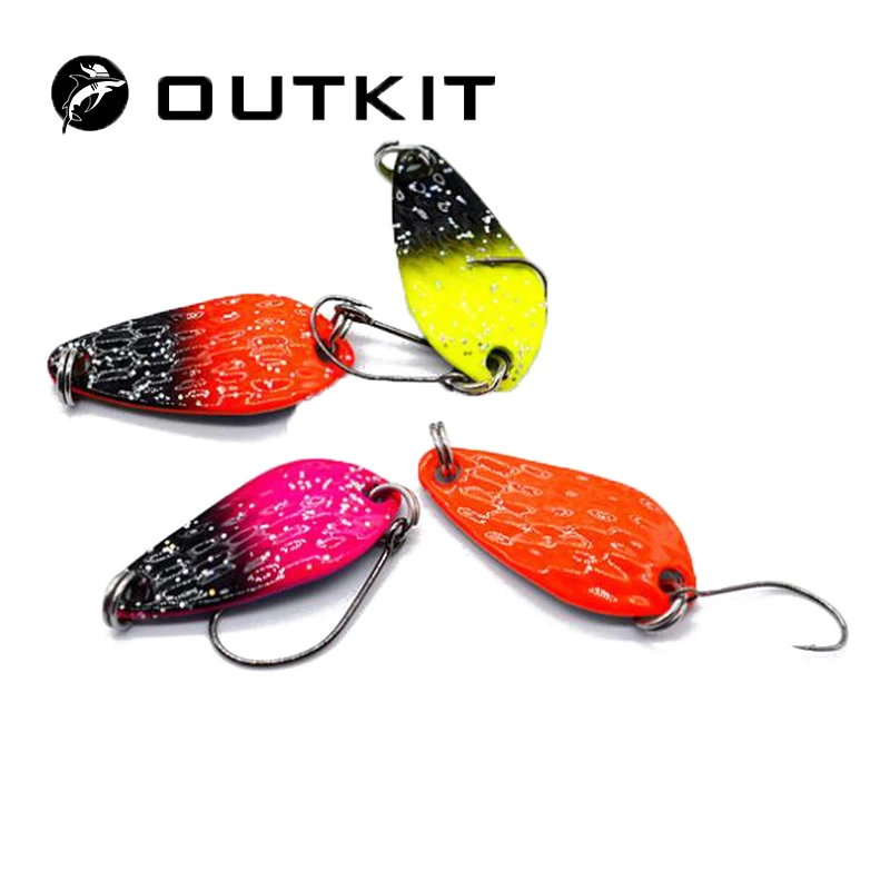 OUTKIT 3 см 2 г разноцветная Форель Приманка рыболовная ложка приманка 4 шт./лот один