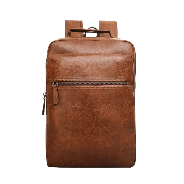 Fashion Shoulder Bags Men Pu Leather Laptop Backpack Male Casual Fashion Shoulder Bags Men Pu Leather Laptop Backpack Male Casual School Bag Large Capacity Travel