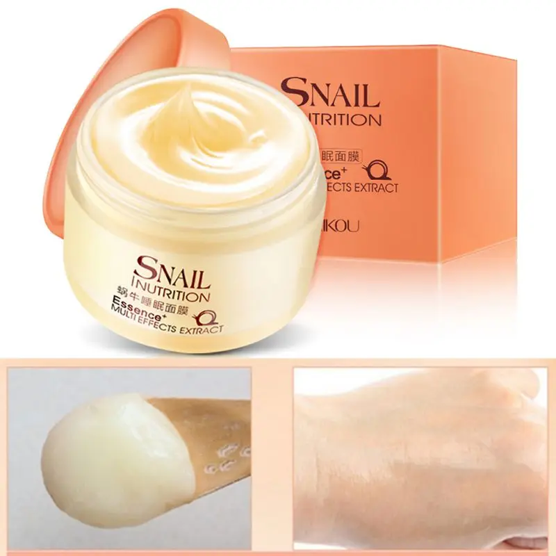 

Useful Women Snail Sleeping Mask Essence Moisturizing Night Cream Anti Aging Wrinkle Cream 75g