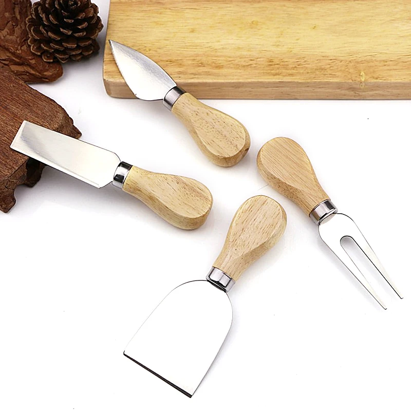 wooden handle chees knife set (10)